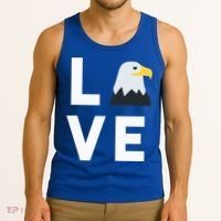 I Love E.agles Funny American Bald Eagle Lover Bird Tank Top thumb 3