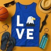 I Love E.agles Funny American Bald Eagle Lover Bird Tank Top thumb 4
