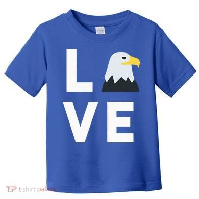 I Love E.agles Funny American Bald Eagle Lover Bird Toddler T-Shirt