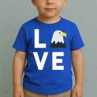 I Love E.agles Funny American Bald Eagle Lover Bird Toddler T-Shirt thumb 2