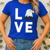 I Love E.agles Funny American Bald Eagle Lover Bird Women's T-Shirt thumb 2