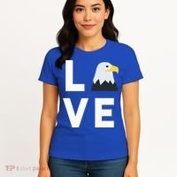 I Love E.agles Funny American Bald Eagle Lover Bird Women's T-Shirt thumb 4
