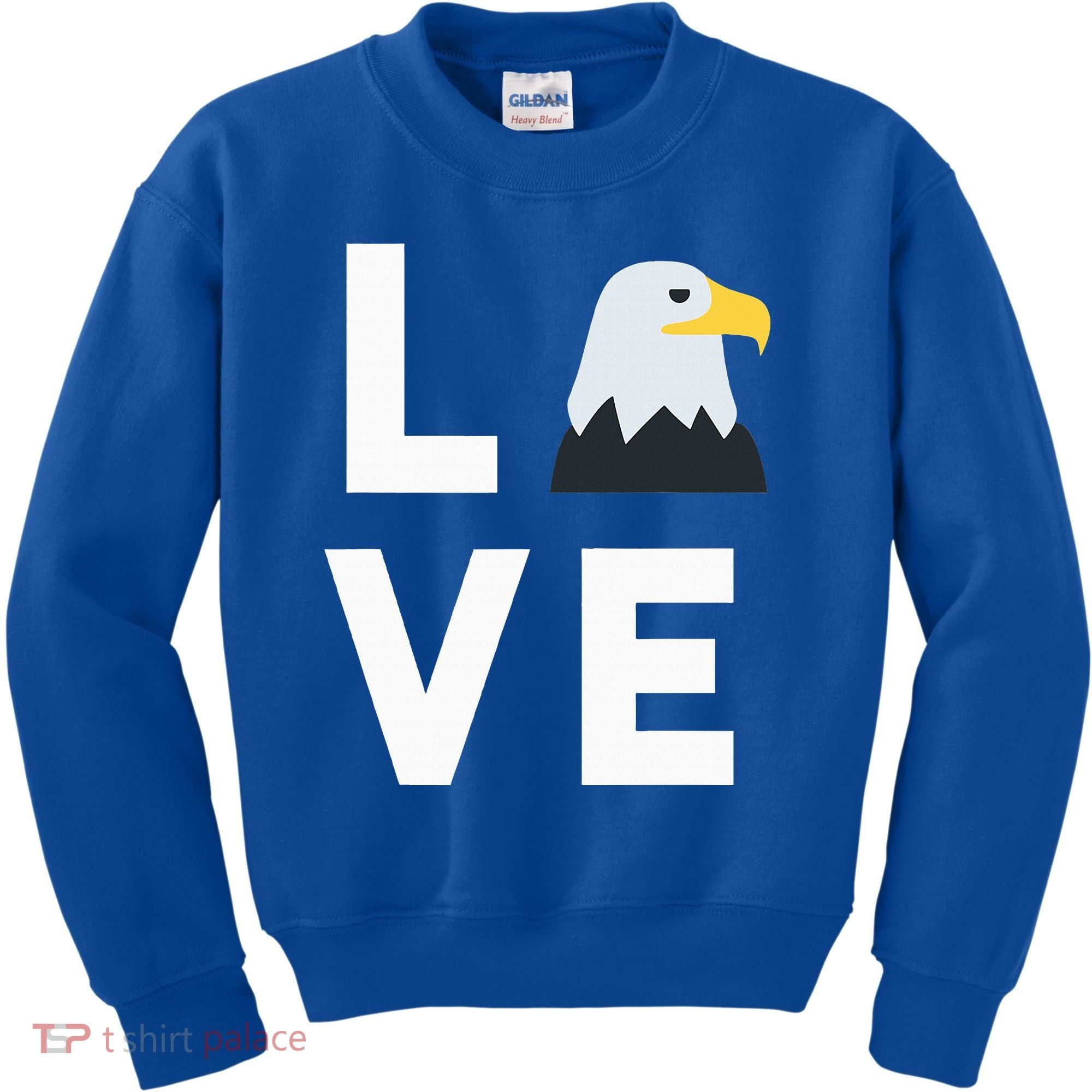 I Love E.agles Funny American Bald Eagle Lover Bird Kids Sweatshirt