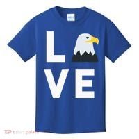 I Love E.agles Funny American Bald Eagle Lover Bird Kids T-Shirt thumb 0