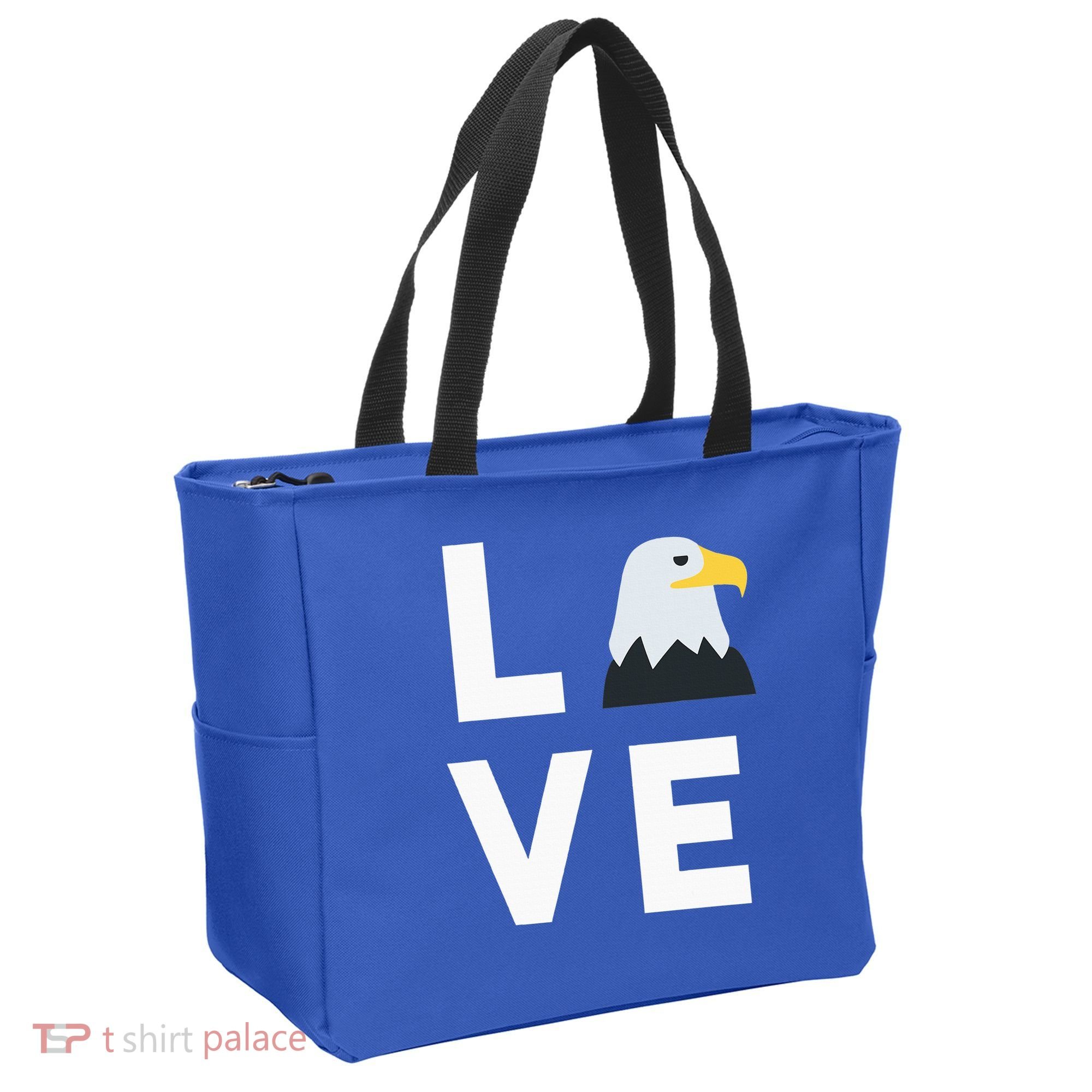 I Love E.agles Funny American Bald Eagle Lover Bird Tote Bag