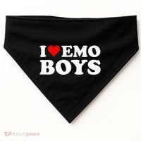 I Love Emo USA-Made Doggie Bandana thumb 0