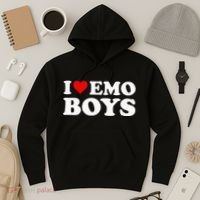 I Love Emo Hoodie thumb 3