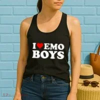 I Love Emo Women's Tank Top thumb 2