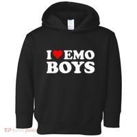 I Love Emo Toddler Hoodie thumb 0