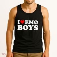 I Love Emo Tank Top thumb 3