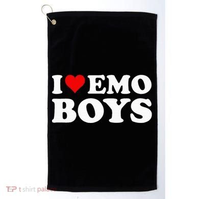 I Love Emo Golf Towel