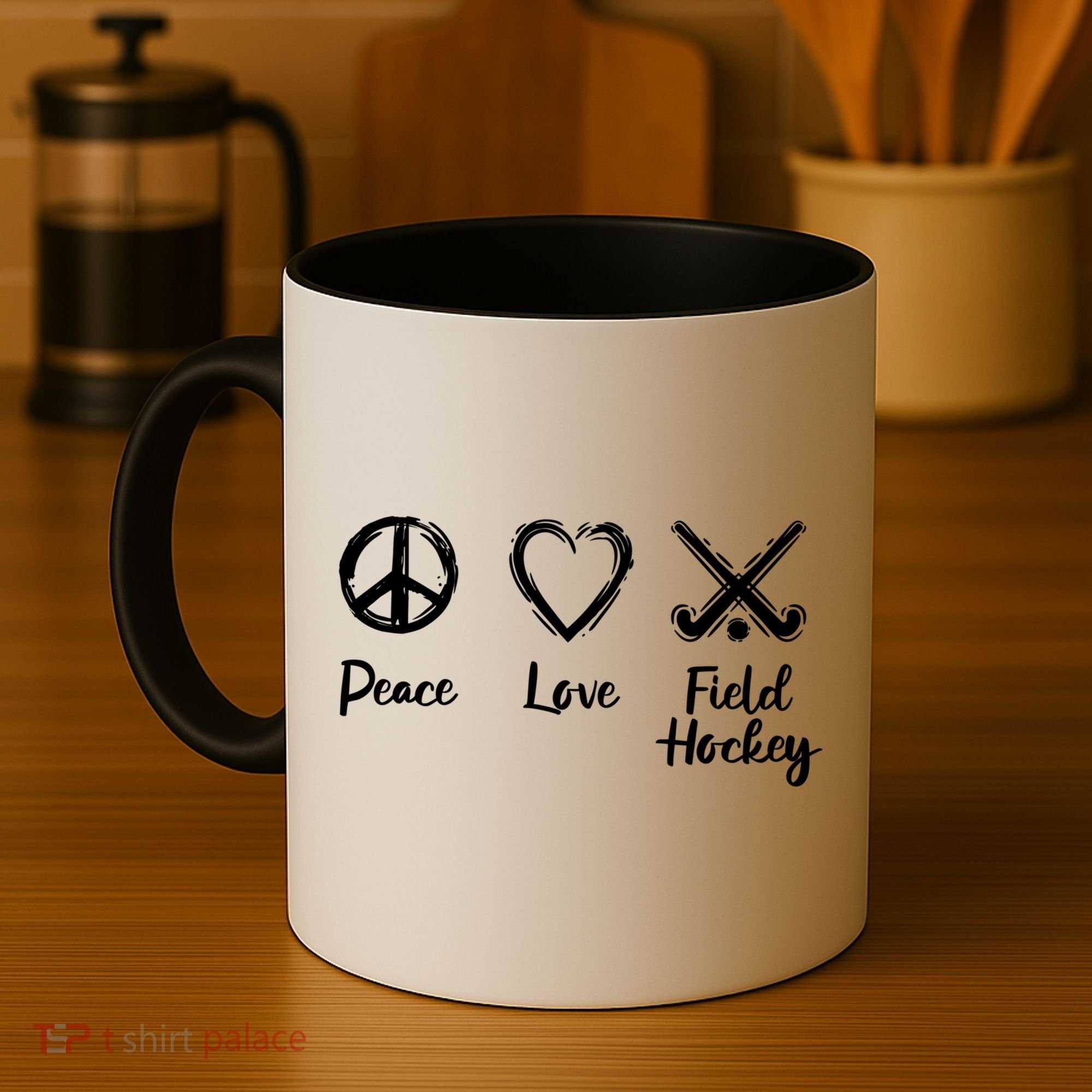 I Love Field Hockey Gift Coffee Mug