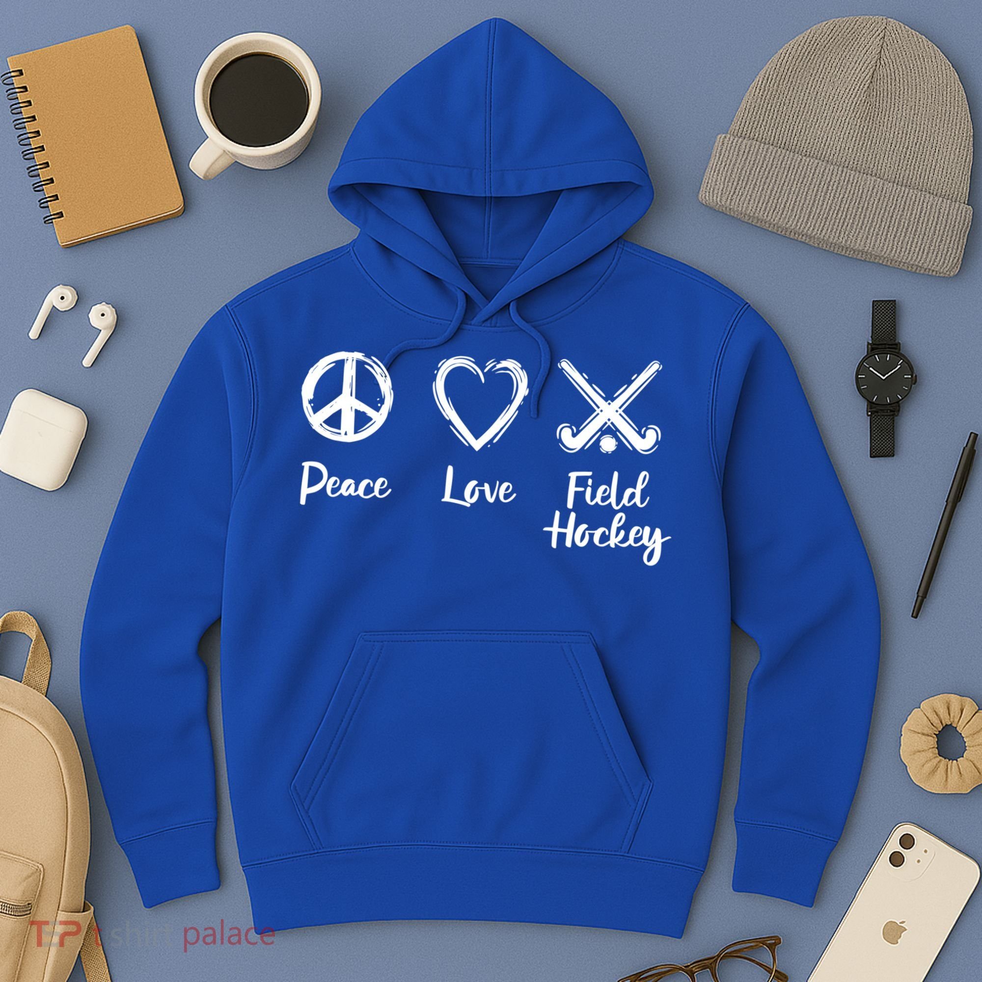 I Love Field Hockey Gift Hoodie