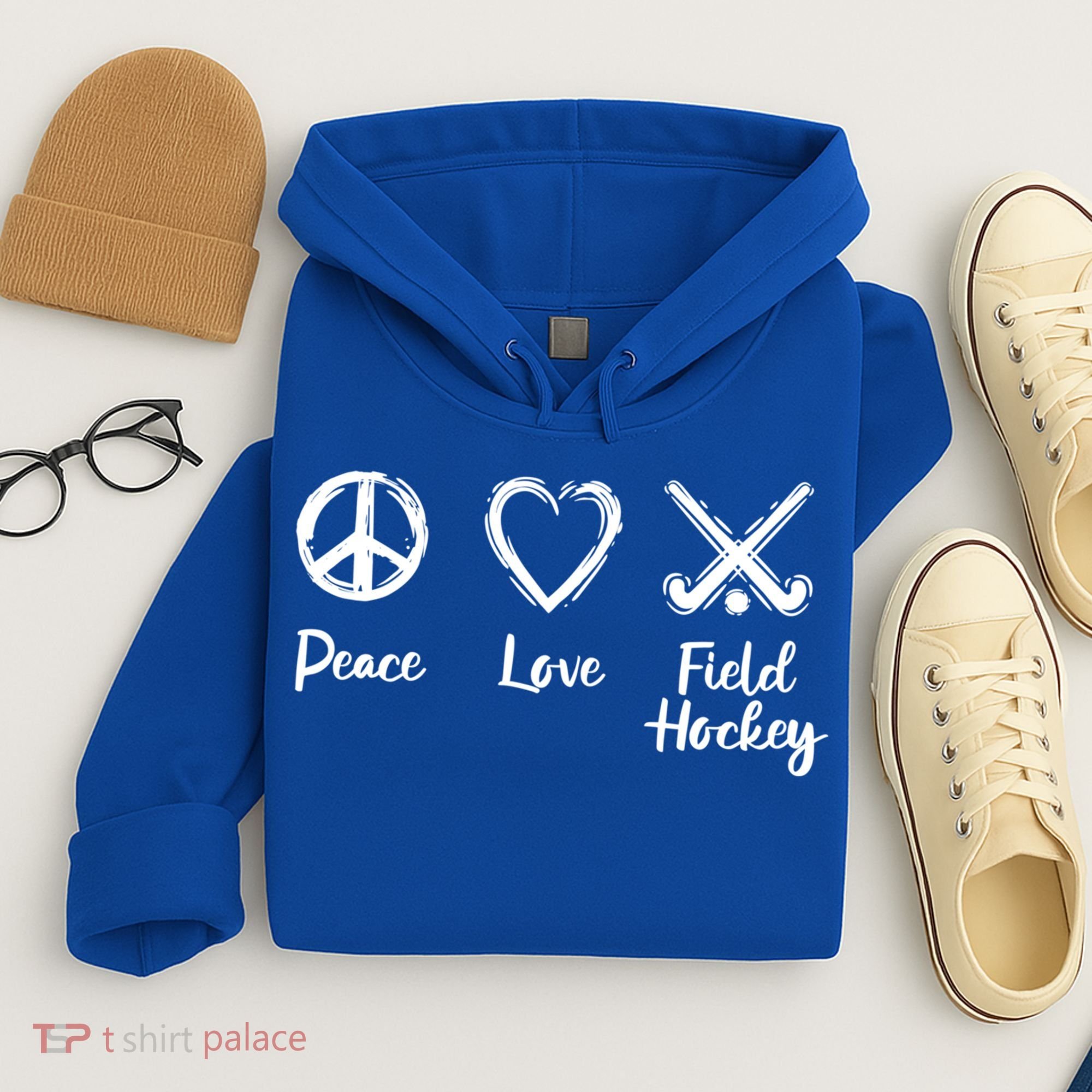 I Love Field Hockey Gift Hoodie