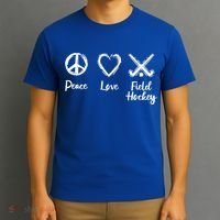 I Love Field Hockey Gift T-Shirt thumb 3