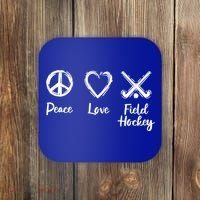 I Love Field Hockey Gift Coaster thumb 0