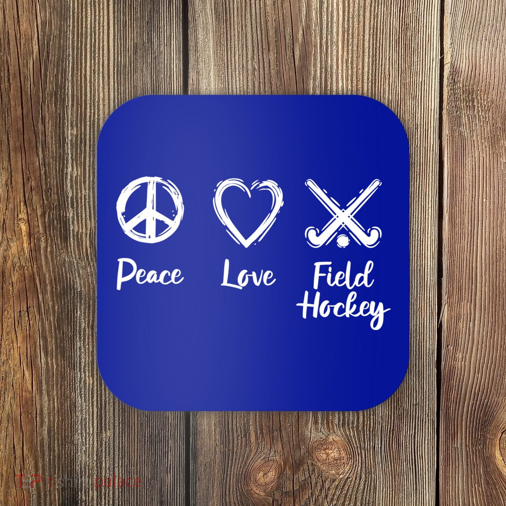 I Love Field Hockey Gift Coaster