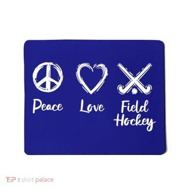 I Love Field Hockey Gift Mousepad