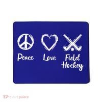 I Love Field Hockey Gift Mousepad thumb 0