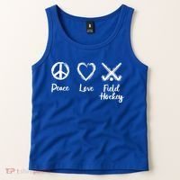 I Love Field Hockey Gift Tank Top thumb 2