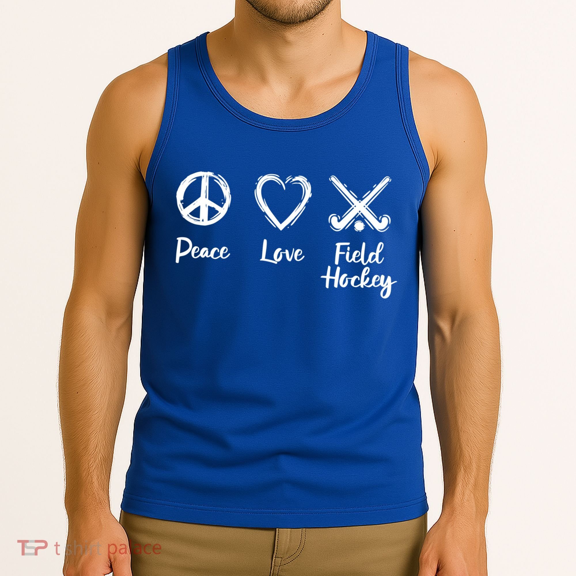 I Love Field Hockey Gift Tank Top