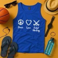 I Love Field Hockey Gift Tank Top thumb 4
