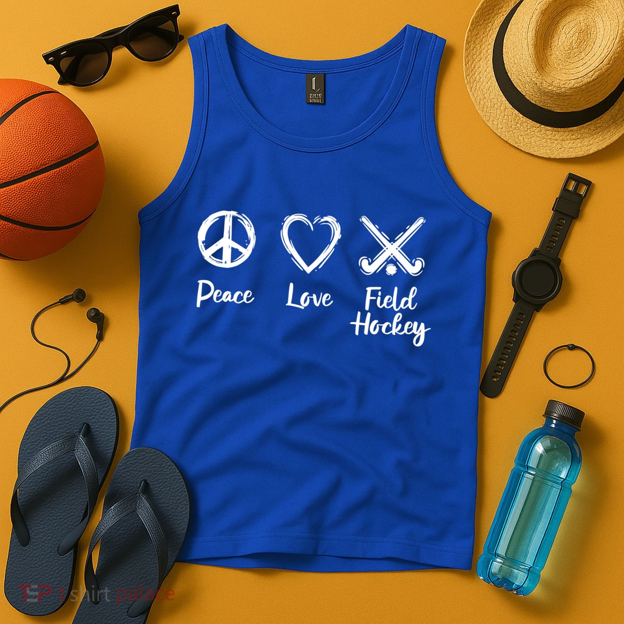 I Love Field Hockey Gift Tank Top
