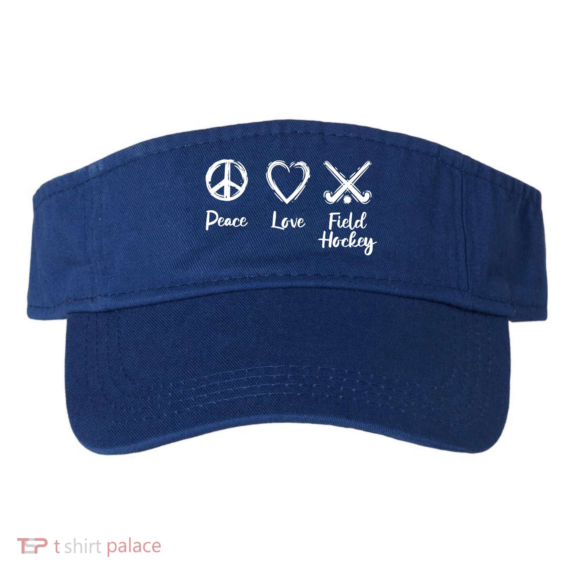 I Love Field Hockey Gift Visor
