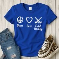 I Love Field Hockey Gift Women's T-Shirt thumb 3