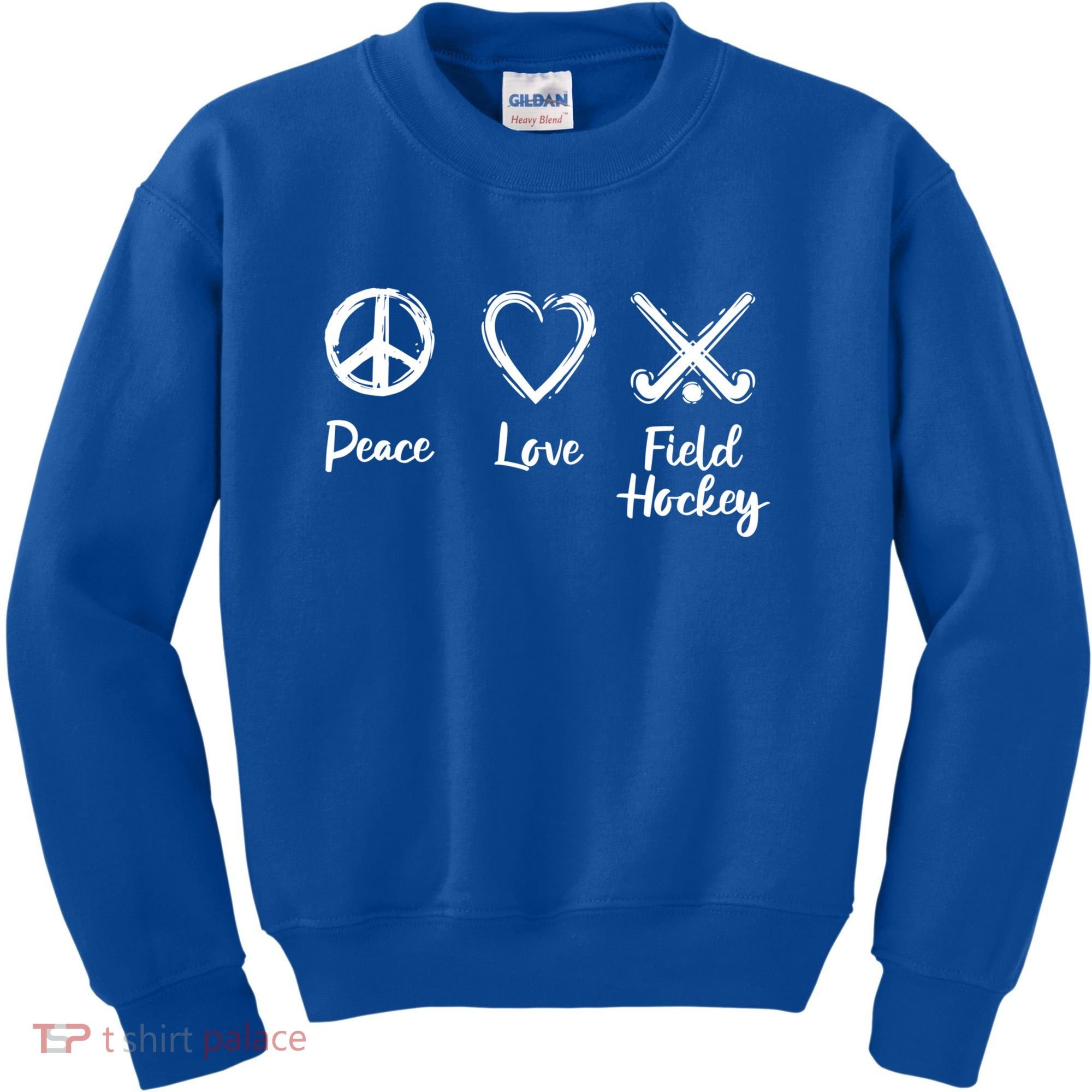 I Love Field Hockey Gift Kids Sweatshirt