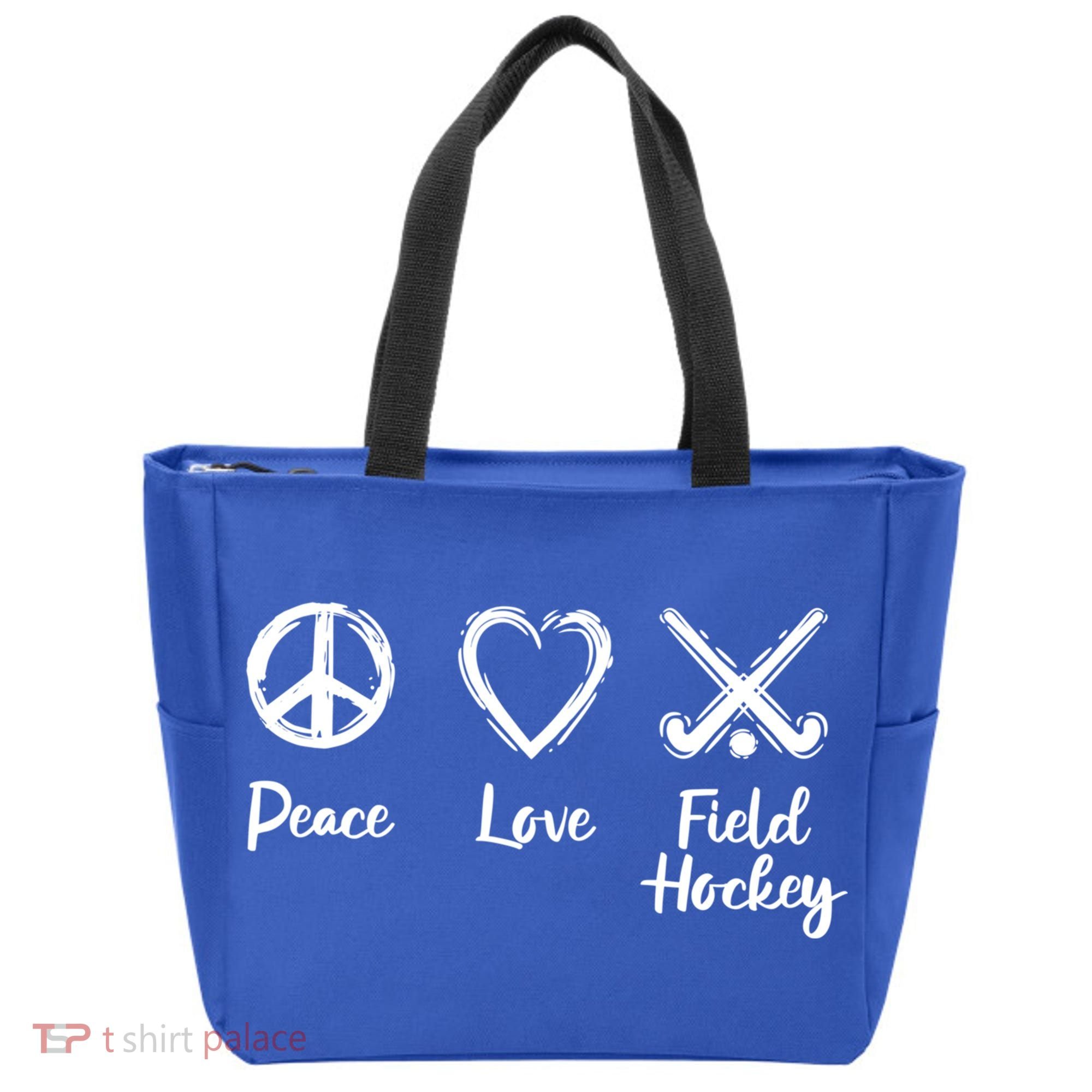I Love Field Hockey Gift Tote Bag