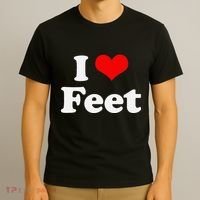 I Love Feet I Heart Feet T-Shirt thumb 3