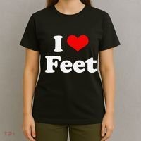 I Love Feet I Heart Feet T-Shirt thumb 4