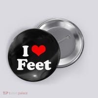 I Love Feet I Heart Feet Button thumb 0
