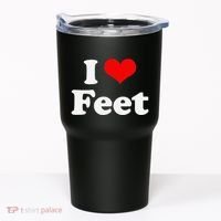 I Love Feet I Heart Feet Tumbler thumb 0