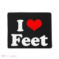 I Love Feet I Heart Feet Mousepad thumb 0