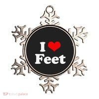 I Love Feet I Heart Feet Ornament thumb 0
