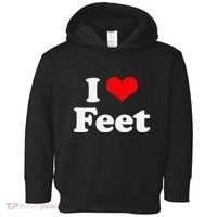 I Love Feet I Heart Feet Toddler Hoodie thumb 0