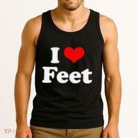 I Love Feet I Heart Feet Tank Top thumb 3
