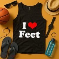 I Love Feet I Heart Feet Tank Top thumb 4
