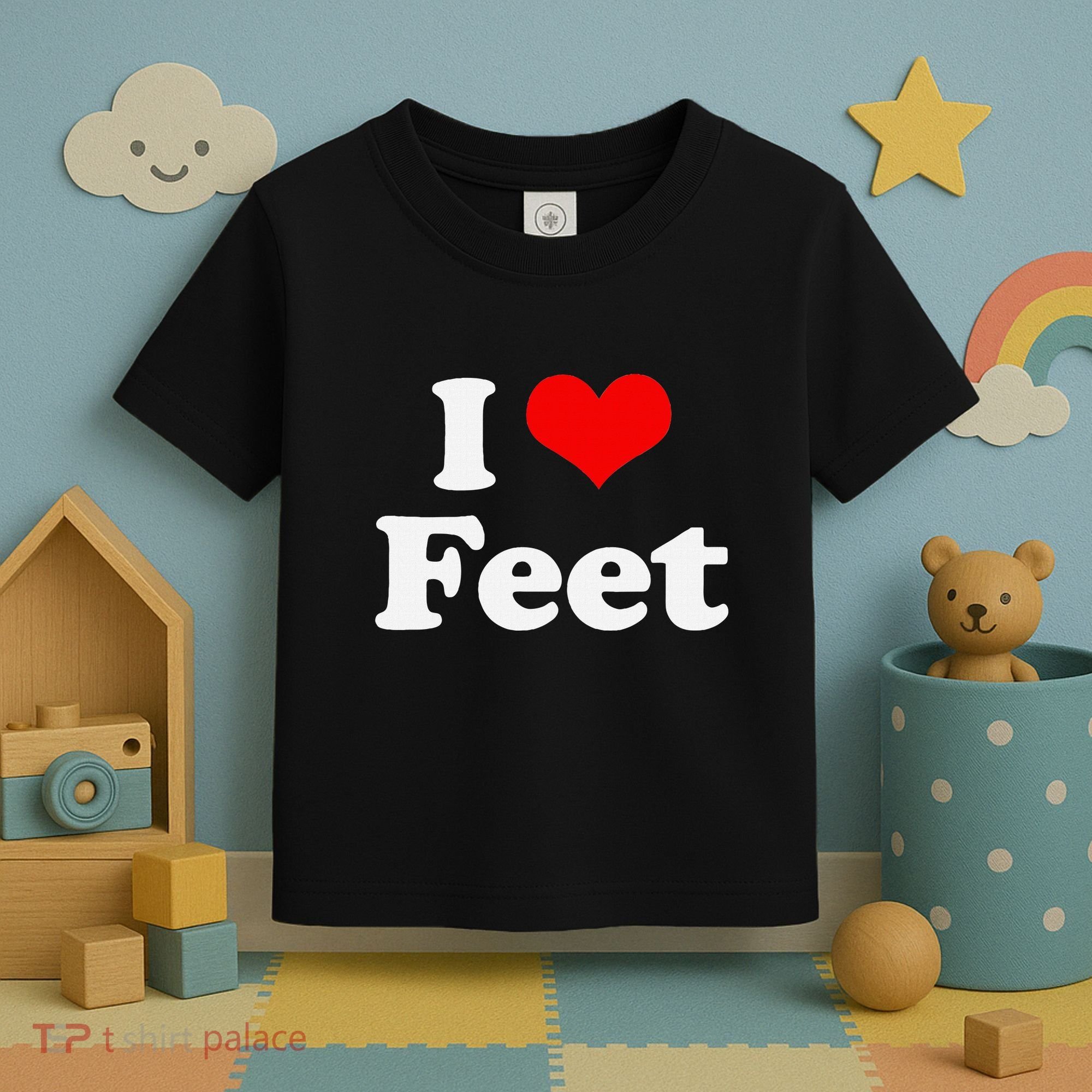 I Love Feet I Heart Feet Toddler T-Shirt