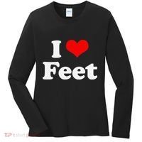 I Love Feet I Heart Feet Women's Long Sleeve Shirt thumb 0