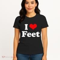 I Love Feet I Heart Feet Women's T-Shirt thumb 4