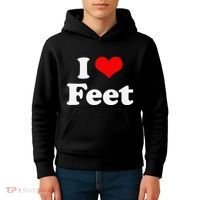 I Love Feet I Heart Feet Kids Hoodie thumb 4