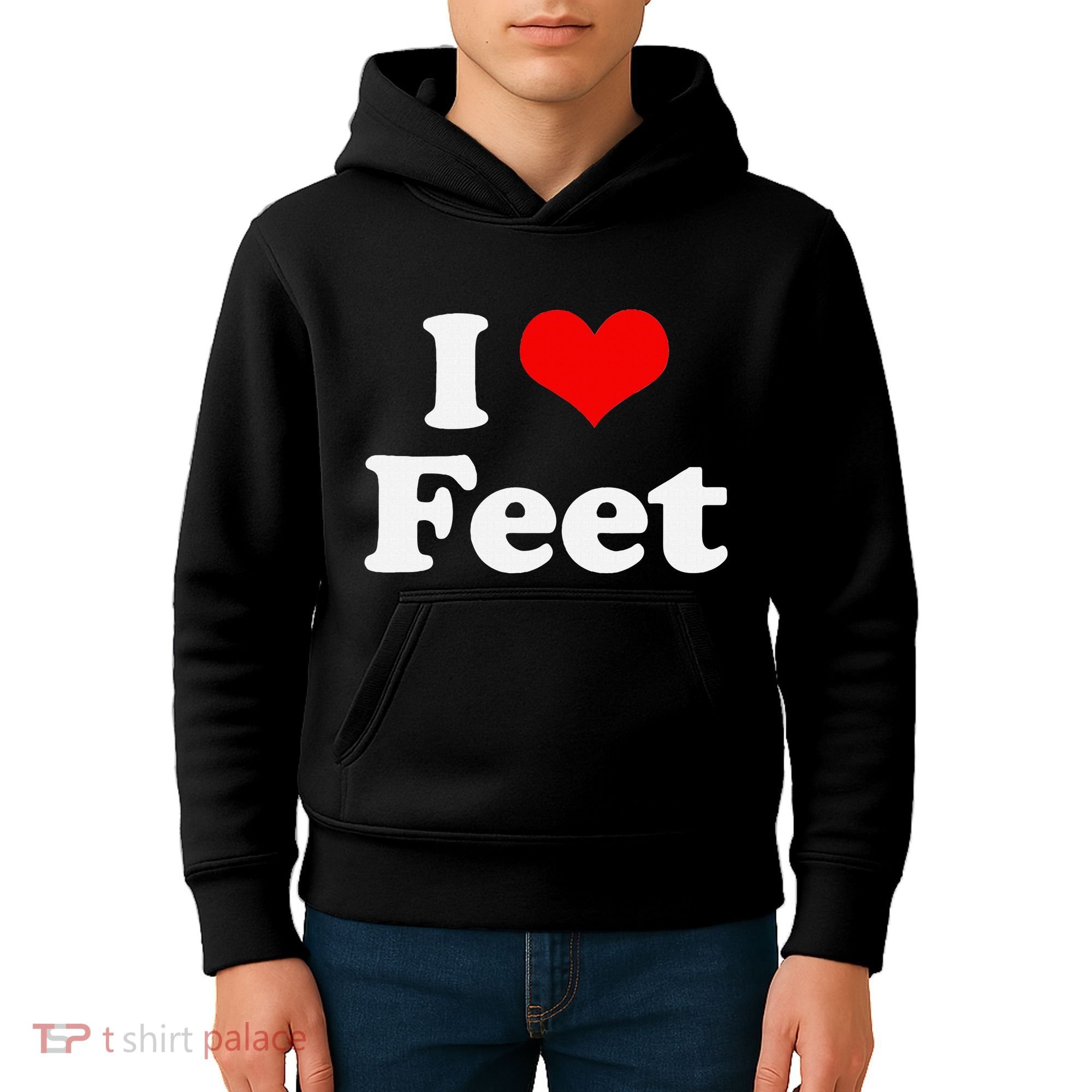 I Love Feet I Heart Feet Kids Hoodie