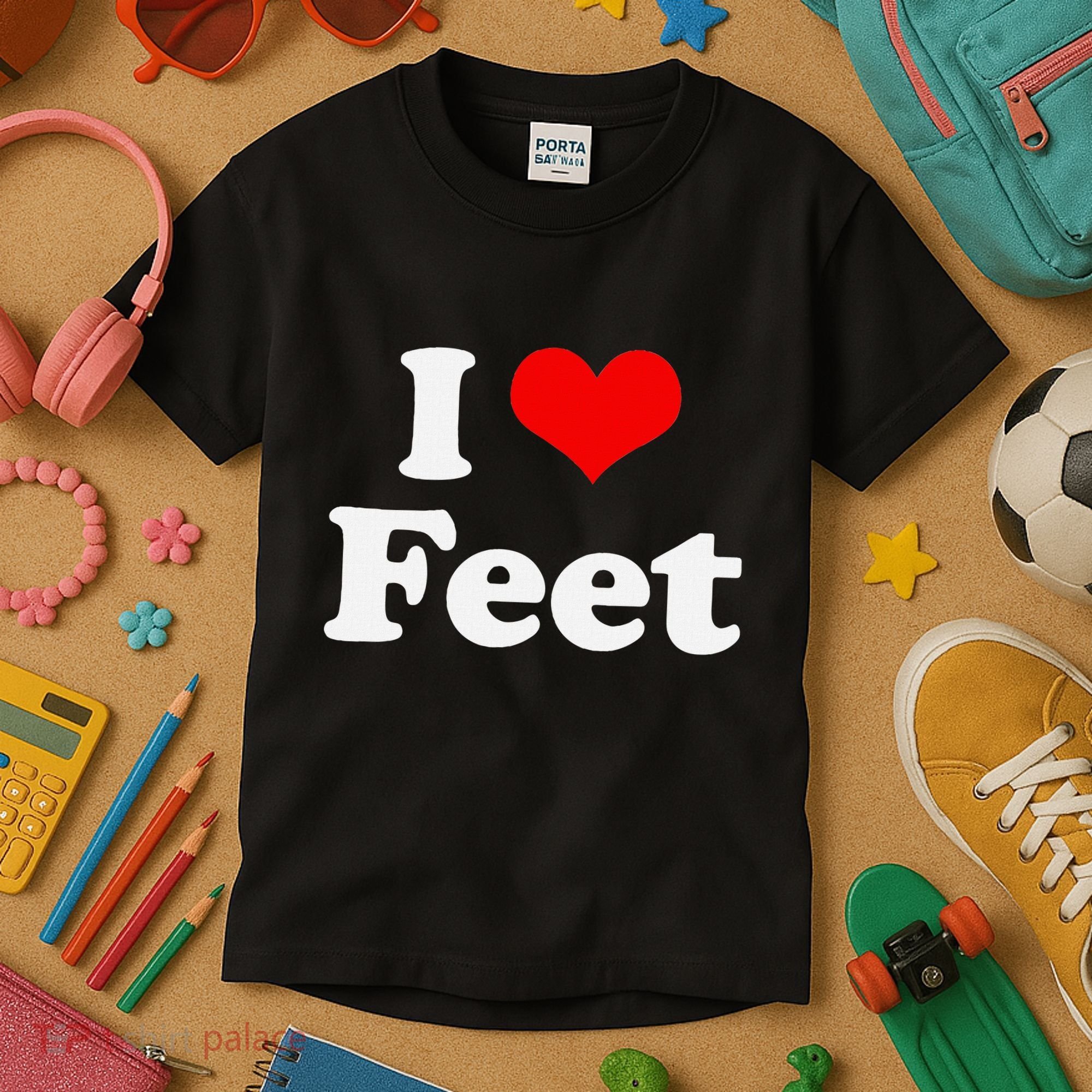 I Love Feet I Heart Feet Kids T-Shirt