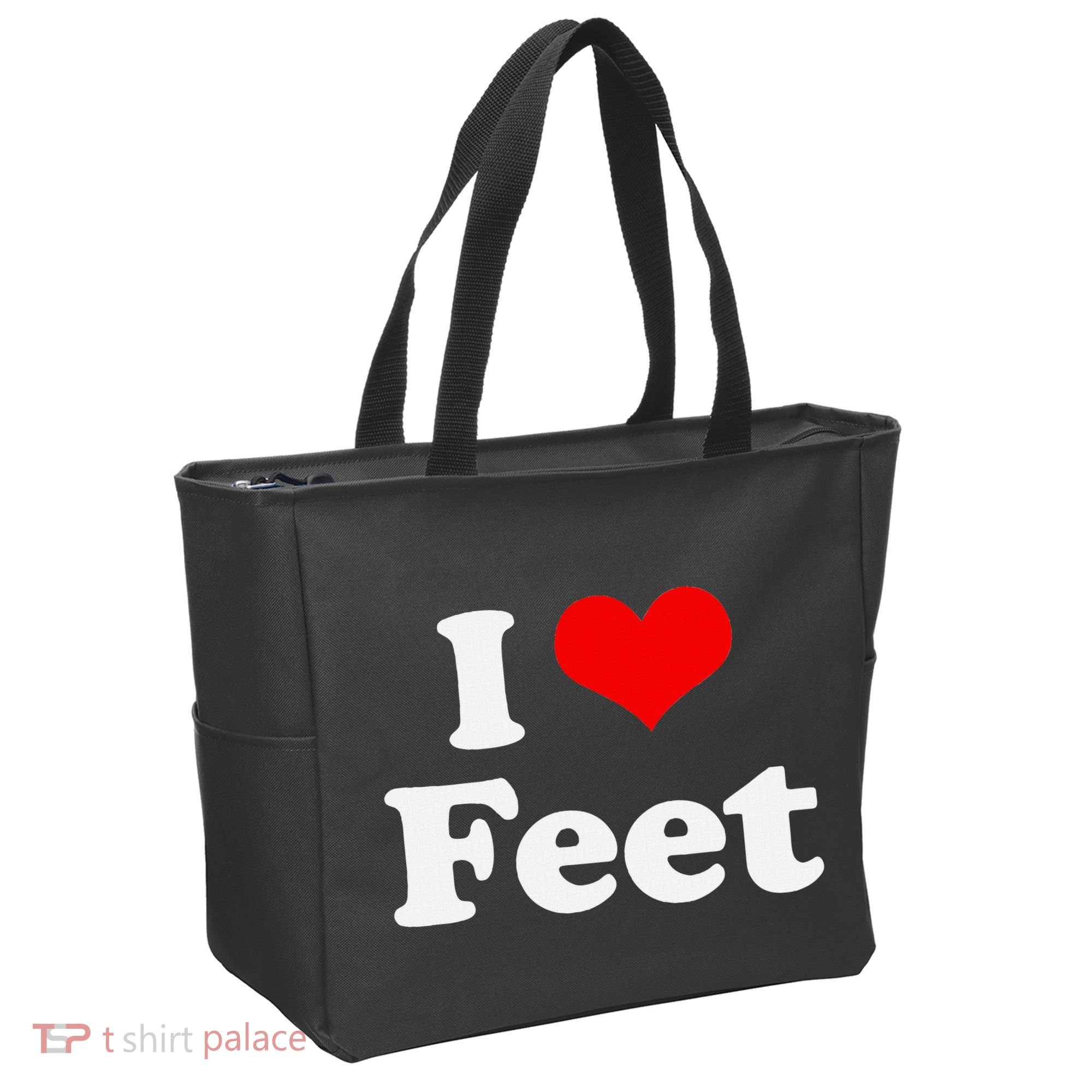 I Love Feet I Heart Feet Tote Bag