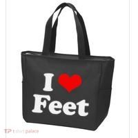 I Love Feet I Heart Feet Tote Bag thumb 3