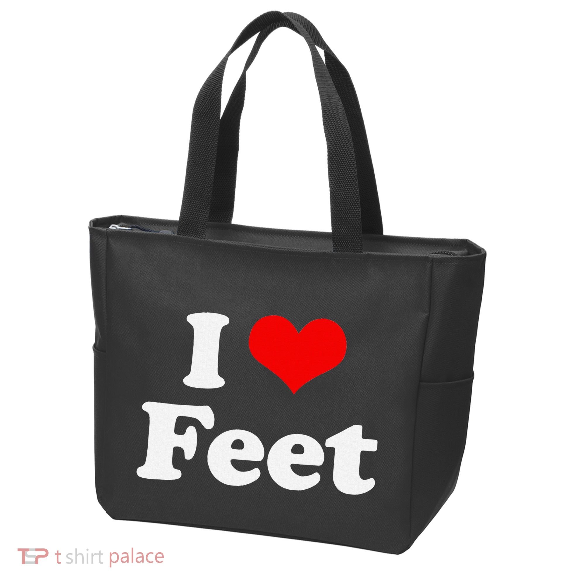 I Love Feet I Heart Feet Tote Bag