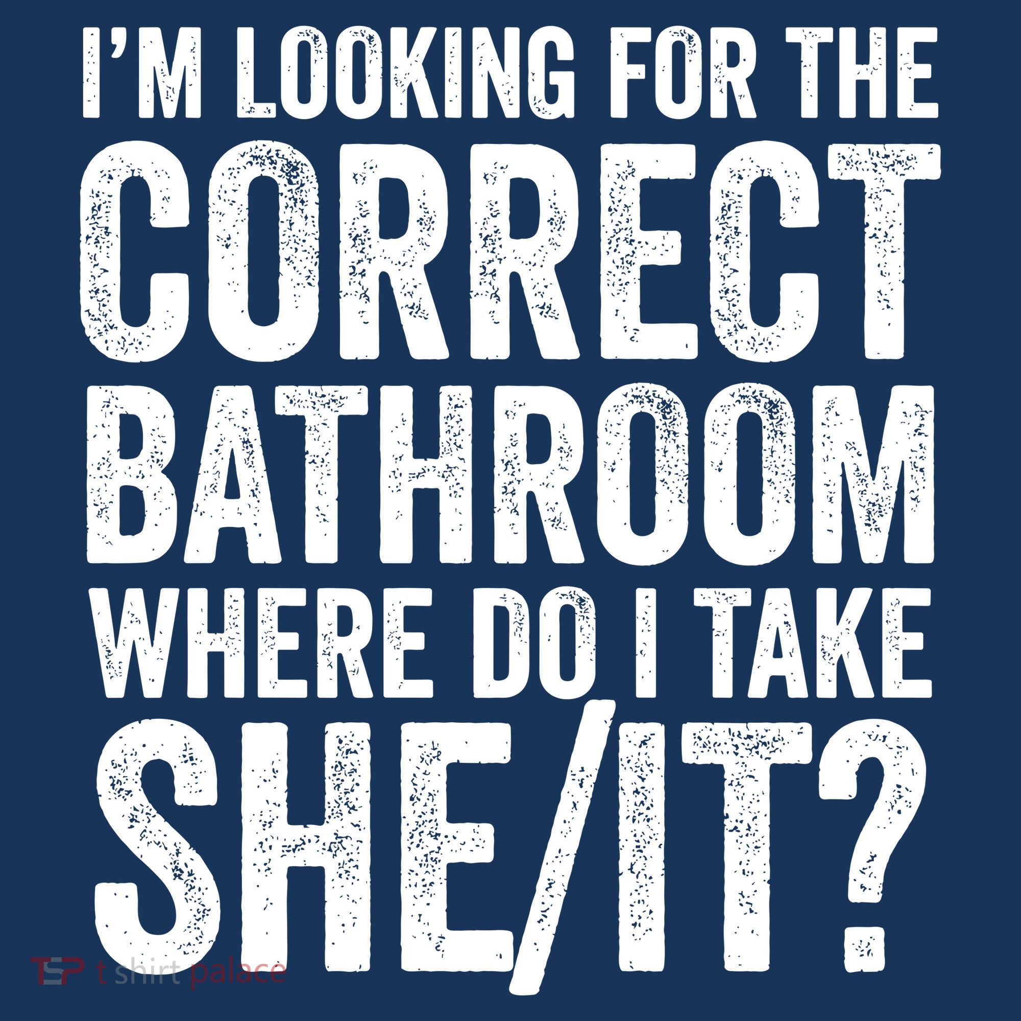 I’M Looking For The Correct Bathroom Where Do I Take A She/It? Funny Sarcastic Women's Hoodie